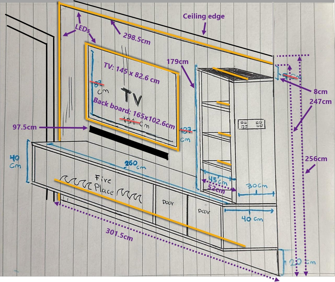 TAILORED MEDIA WALL AND INSTALLATION